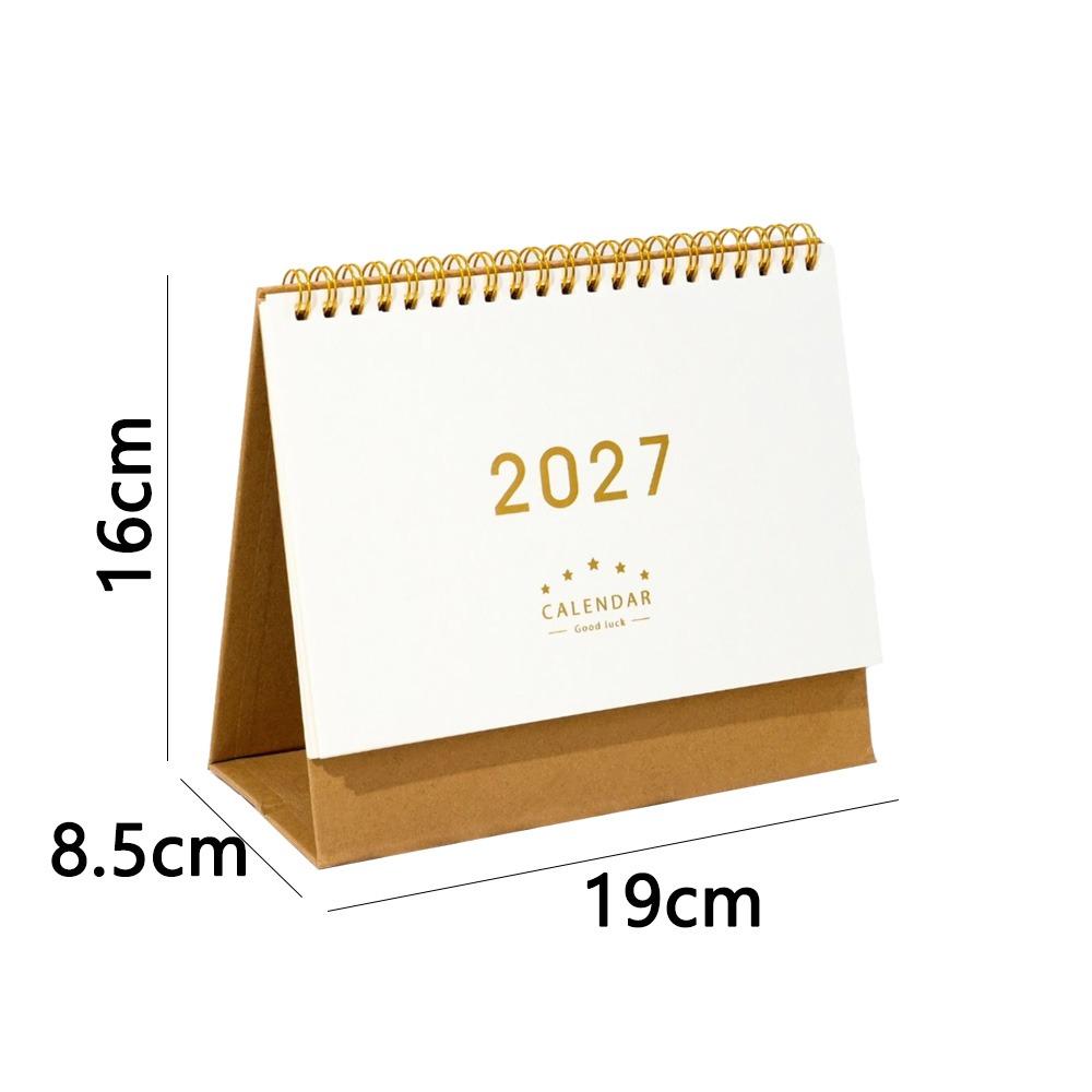 Multi-function Desktop Paper Calendar Standing Planner Scheduler 2027 Desk Calendar Home Office