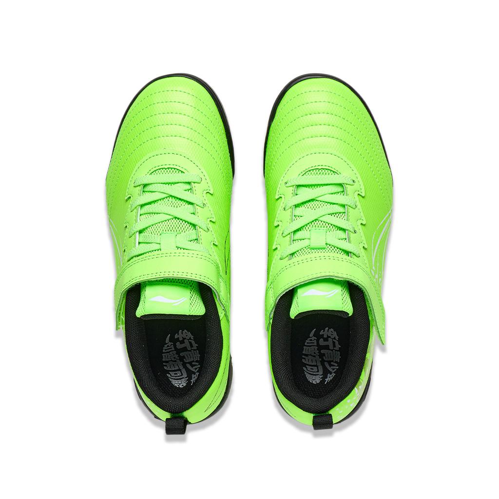 Li Ning Kids Sports Trend Low Top Soccer Shoes Fluorescent Green Unisex Sneakers YKGU012-51