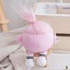 Creative Cute Sausage-Mouth Frizzy Braids Plush Keychain: Long-Haired Coal Ball Figure Doll Bag Charm