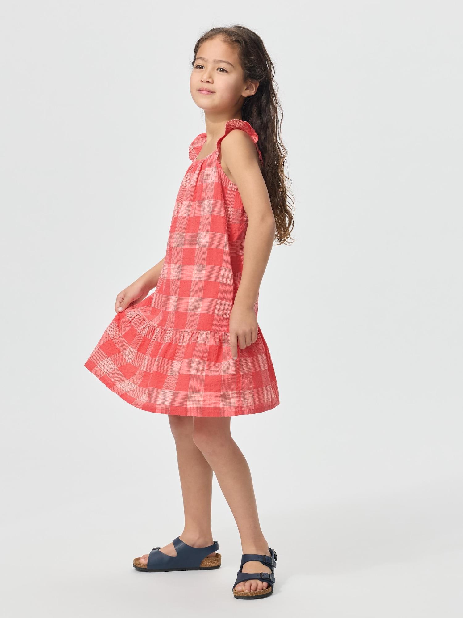 

Платье-комбинезон для девочек Uniqlo Japan 13 RED/100