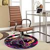 1pc Anime Design Tiger Head Round Carpet Office Chair Mat, Non Slip Rug for Home Decor, Living Room, Bedroom, Game Room, Festival Gift