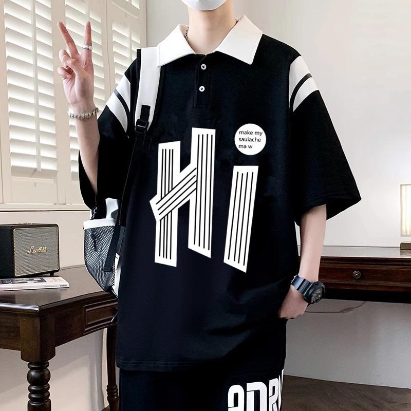 

Премиальное ощущение Вафельная Влагоотводящая Мягкое Качество Дышащая Мальчики Свободная Рубашка-поло Мнущаяся Повседневная Спортивная С коротким рукавом Воротник Рубашка 8XL чёрный