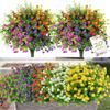 2/4pcs Artificial Plant Flower Eucalyptus Babysbreath Festival Wedding Outdoor Bonsai Arch Door Home Christmas Birthday Diy Gift
