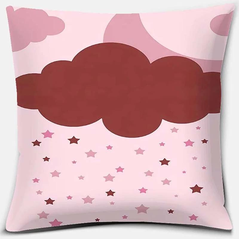 Cute Cartoon Animal Pattern Print Collection Pillowcase Square Home Office Decor