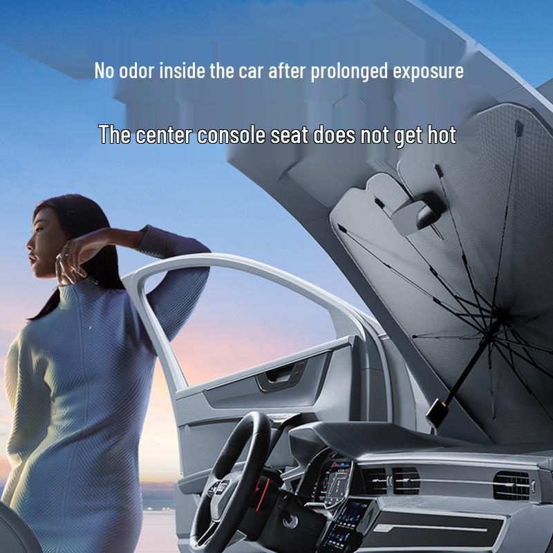 Silver-Coated UV-Protection Car Sunshade