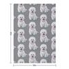 Cute and Floofy Bichon Frise by Robert Phelps Throw Blanket Bed linens Sleeping Bag for babies Decorative Sofa Blankets
