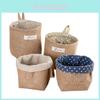 Durable Cotton Linen Hanging Mini Storage Basket For Home Kid Toy Organization Box
