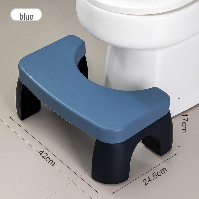 GripPro Bathroom Squat Toilet Footstool with Non-Slip Mat