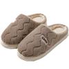 Cotton slippers men's winter new home warm cotton shoes couple velvet cotton mop non-slip silent wool slippers