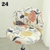 Elastic Arc Chair Cover Bar High Stool Cashier Bank Stool Cover  Kitchen Chair Cover Dining Home Decor Seat Cover