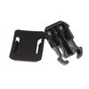 2Sets Curved Surface Base Mount With Quick Release Removable Buckle & Adhesive Stickers For 6/5/4/3+/3 Action Camera Helmet