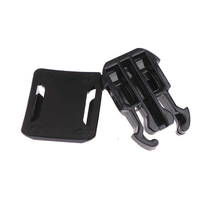 2Sets Curved Surface Base Mount With Quick Release Removable Buckle & Adhesive Stickers For 6/5/4/3+/3 Action Camera Helmet