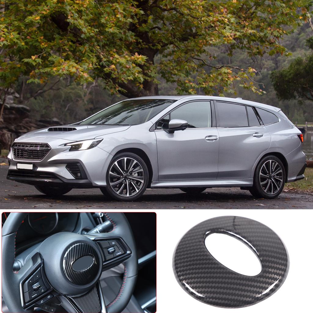 ABS Carbon Fiber Steering Wheel Button Cover Trim For Subaru WRX -24 US