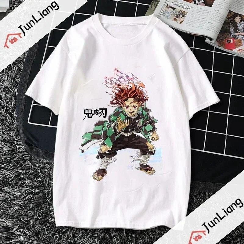 2023 New Summer Popular Unisexswear Japanese Anime Ghost Killing Blade Demon Slayer Unisex T-shirt Fashion Casual