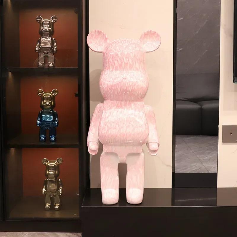 Creative Modern 50cm Cartoon Violent Bear Decoration Piggy Bank Home Improvement TV Cabinet Large Floor Statue Sculpture Gifts