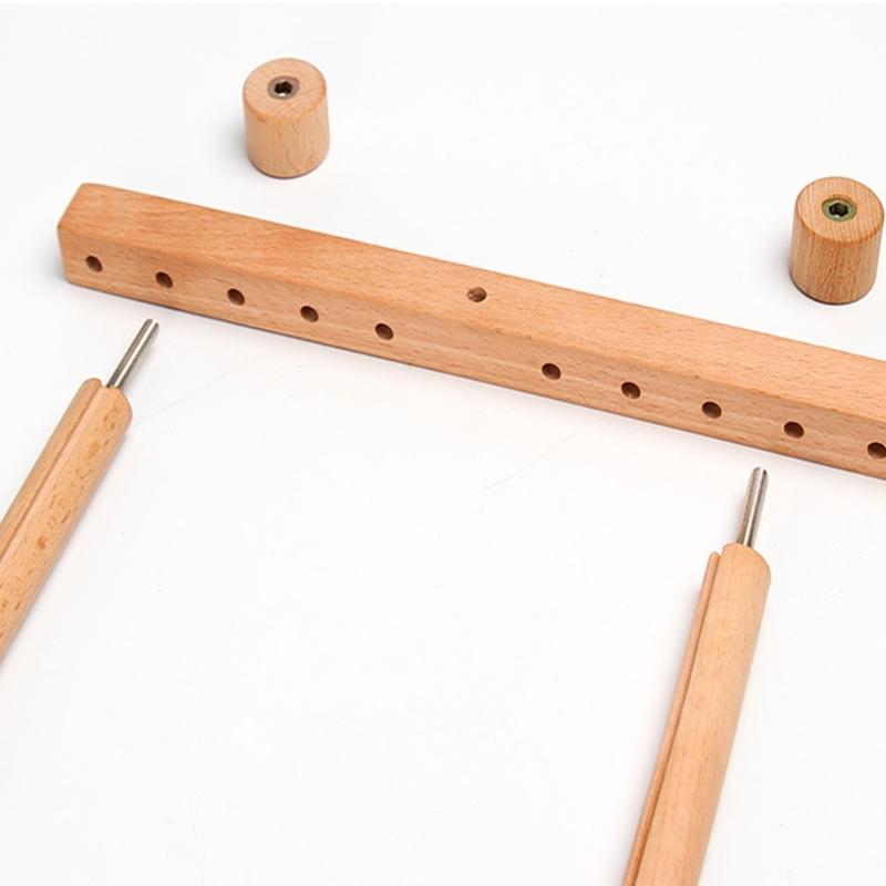 Mulfunctional Adjustable Wood Embroidery Frame Retangular Wooden Stitching Hoop for Needlework Stitching Sewing Craft