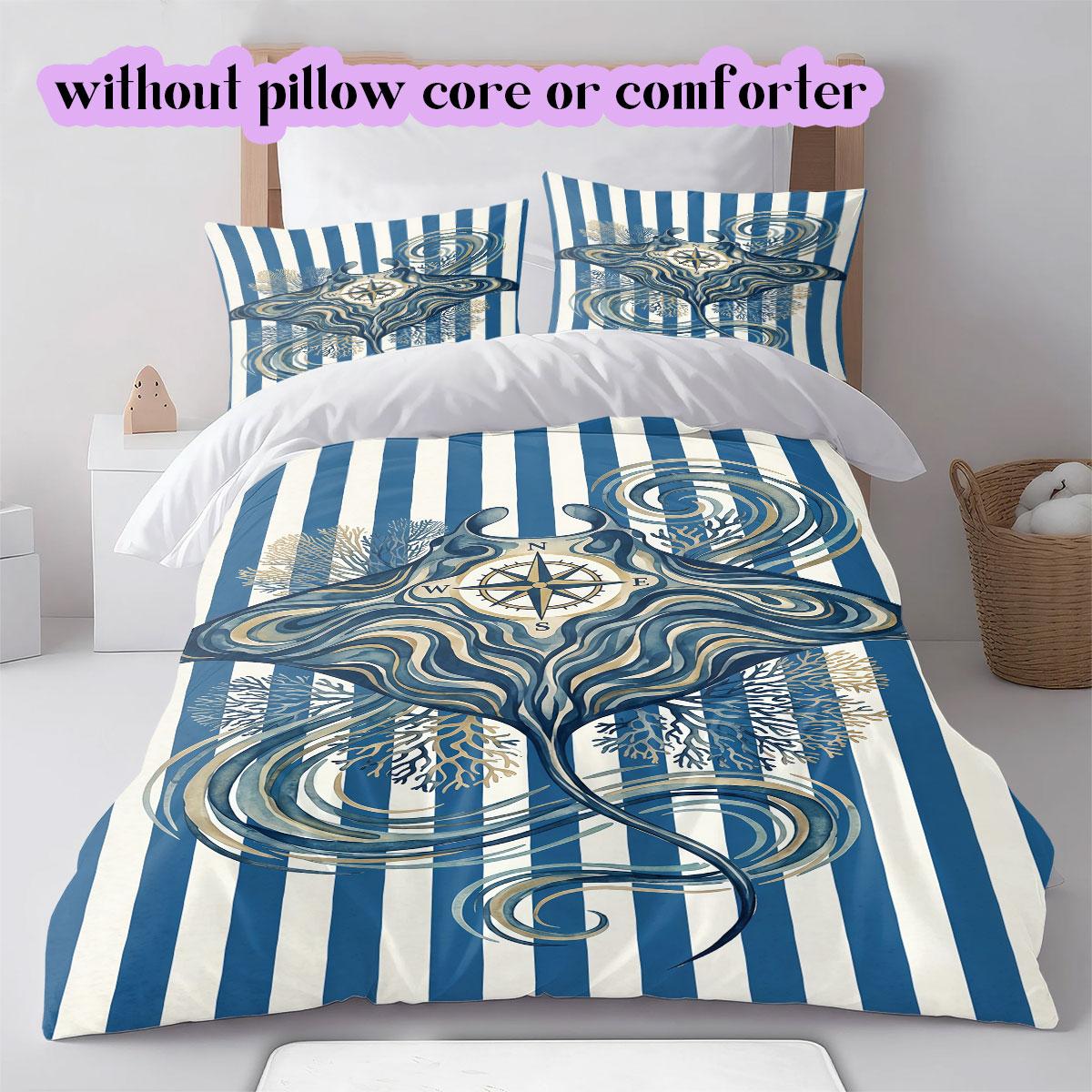 

Watercolor animal stripes Pattern Bedding,Quilt Set Quilt Cover Pillowcase Home Birthday Gift (1*duvet cover+2*pillowcase,without core) 135x200cm