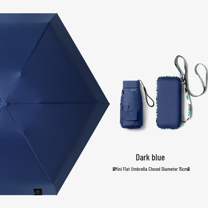 Women's Compact UV-Defender: Portable Mini Umbrella for Sun and Rain