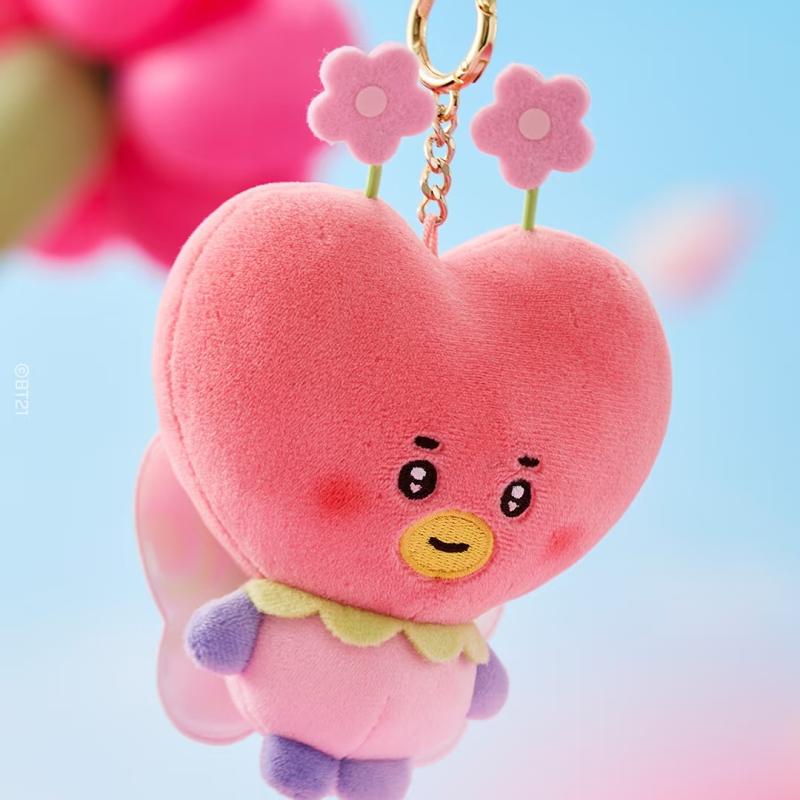Anime Bt21 Seria Baśni Wiosennej Pluszowa Lalka Rj Cooky Pluszowy Brelok Urocza Kreskówka Shooky Koya Ozdoba Zawieszka do Torby Prezent