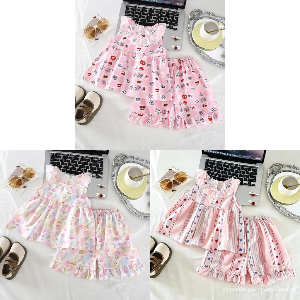 Princess Girl Summer Dress With Floral Print And Breathable Cotton For Toddler Girls