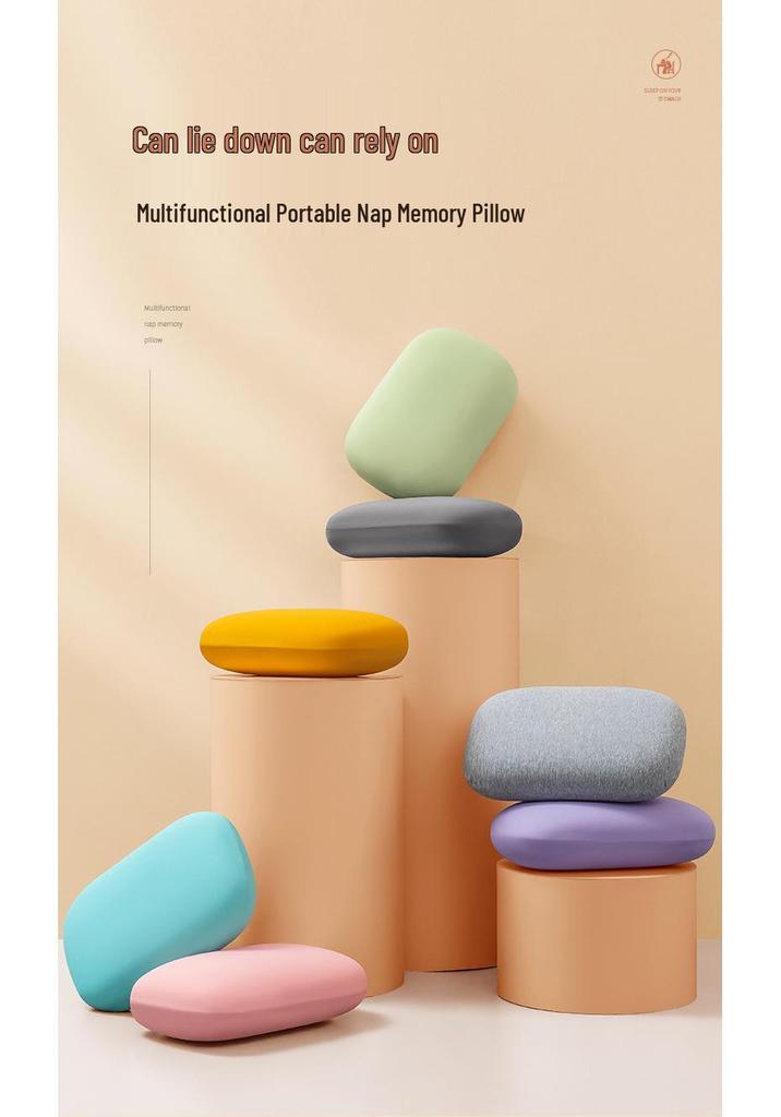 Portable Memory Foam Nap Pillow for Adults and Kids