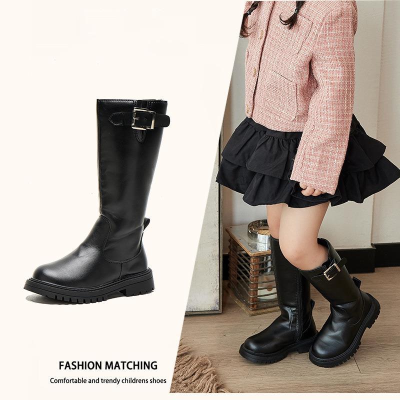 Girls' High-Top Fashion Show Boots - Knee-Length Princess Style