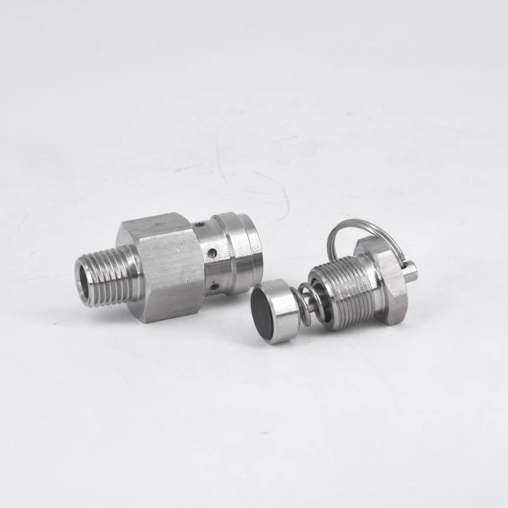 0.1/0.2/0.3 Mpa 1/4" NPT SUS304 Sanitary Adjustable Air Release Pressure Relief Safety Valve Exhaust Homebrew Compressor