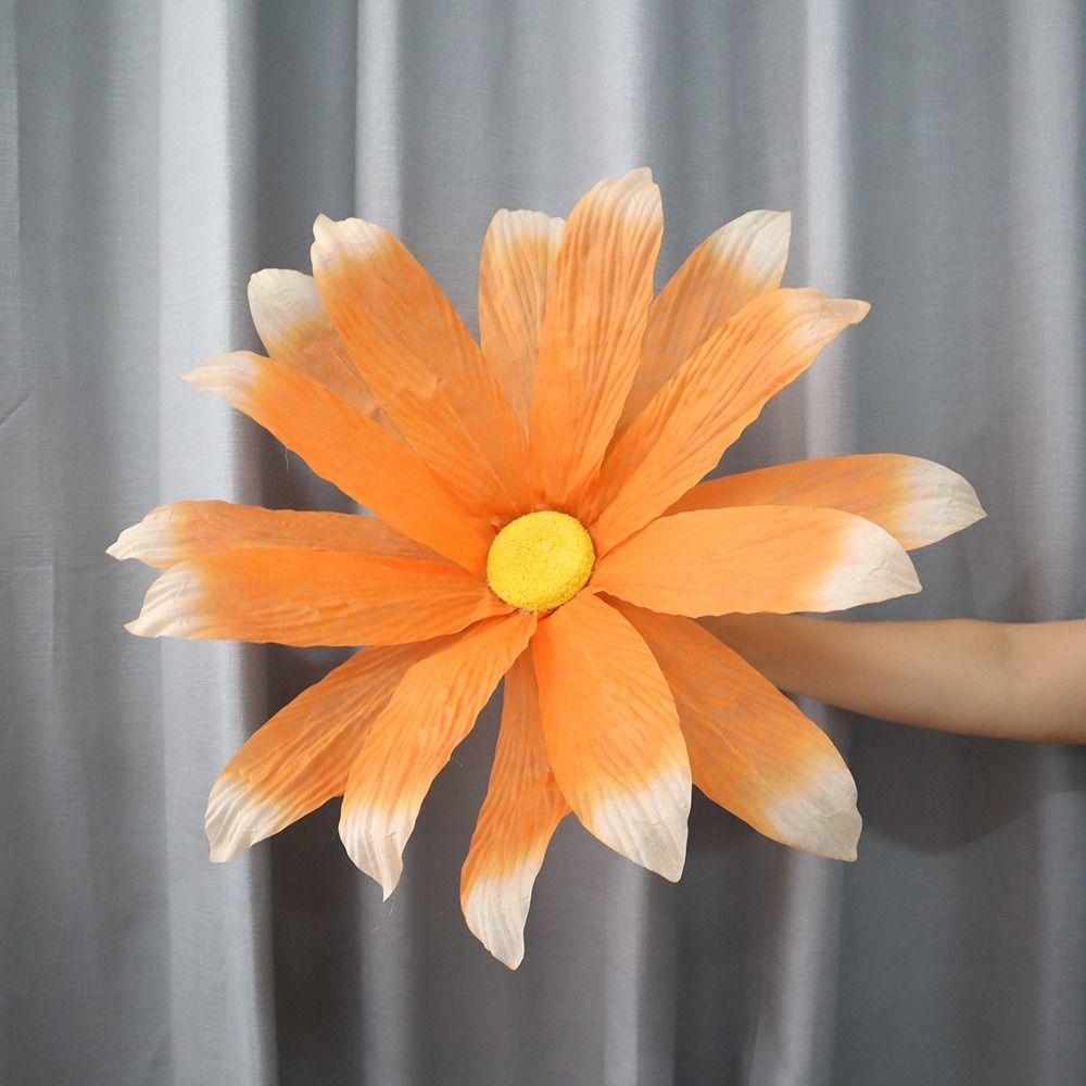 Non-woven Artificial Daisy Giant Fake Flowers  Wedding Party Background Wall Decoration