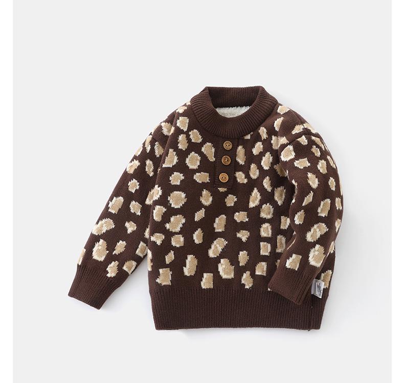 DUUDUU Unisex Baby Toddler Knit Sweater - Korean Style Autumn/Winter 2025