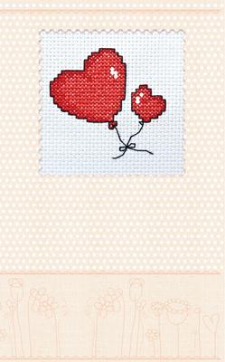 Cross Stitch Postcard Kit Abris Art Valentine