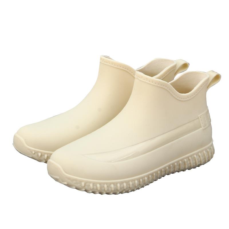 Rain shoes women's non-slip water shoes fashionable adult waterproof shoes kitchen shallow mouth work shoes fashionable