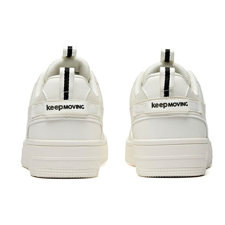 New Anta Slip Resistant, Abrasion Resistant, Lightweight Low Top Skateboard Shoes Men's White 912018066-2