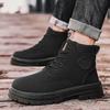 Winter High Top Herrenstiefel Britischer Stil Mode Herren Freizeitschuhe Atmungsaktiv Komfortabel Herren Knöchelhohe Stiefel Rutschfest Herren Arbeitsstiefel