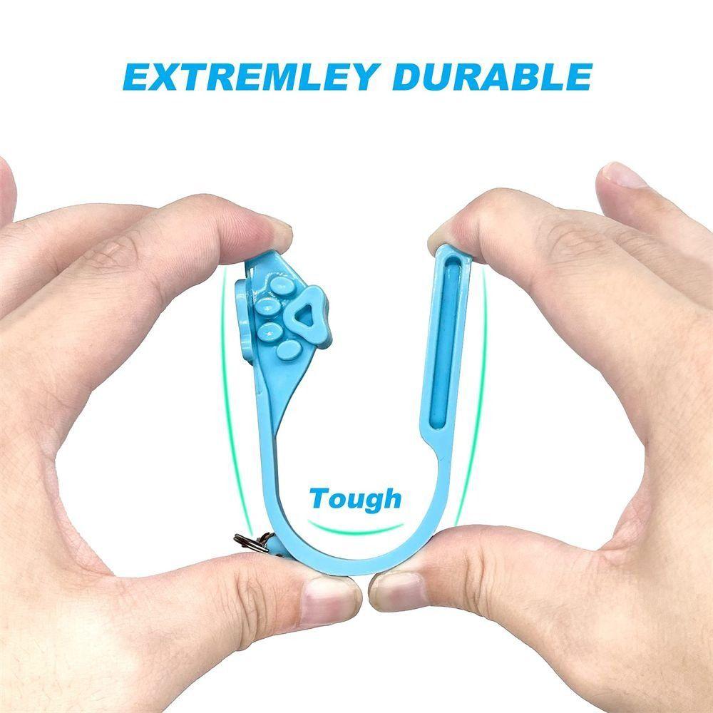 2PCS Unlock Tool Child Simple Unlocker Safety Belt Keychain Unlocking