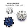 2pcs Diamond Embedded Decorative Buttons Metal Alloy Diamond Layered Buttons  Fur Coat Handmade DIY