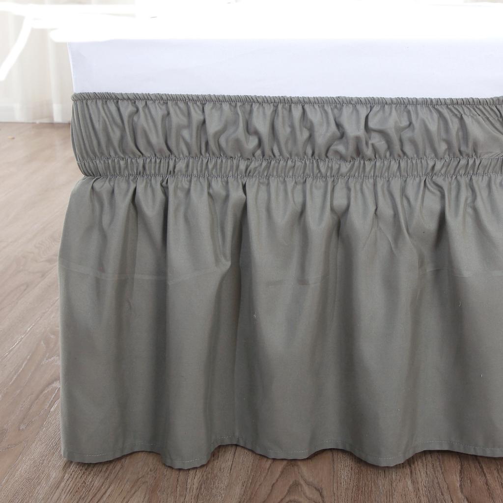 Solid Color Elastic Bed Skirt Suitable for Bedroom Decoration90cm/100cm/150cm/200cm The Bed