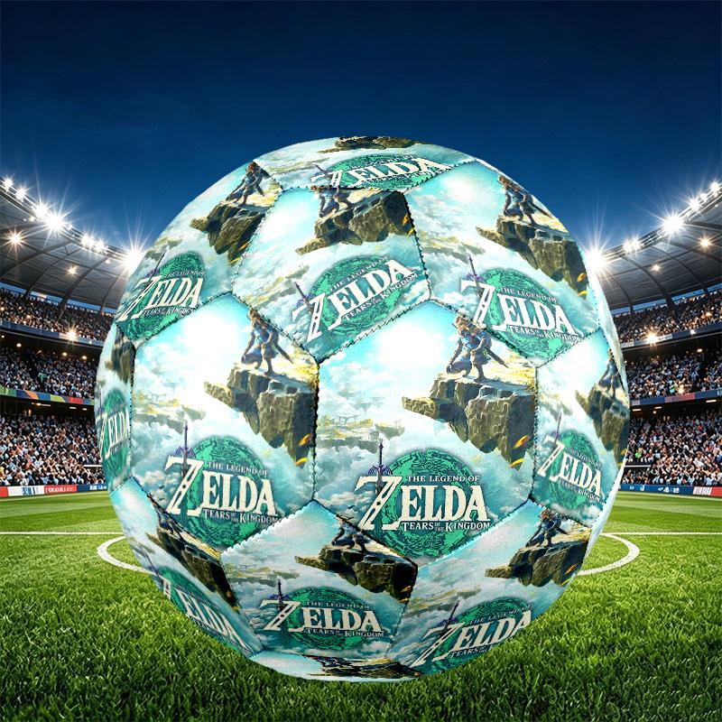 Video Games Print Size 5 Soccer Ball, PU Wear Resistant Football for Match Training and Daily Practice, Birthday Gift for Soccer Fans