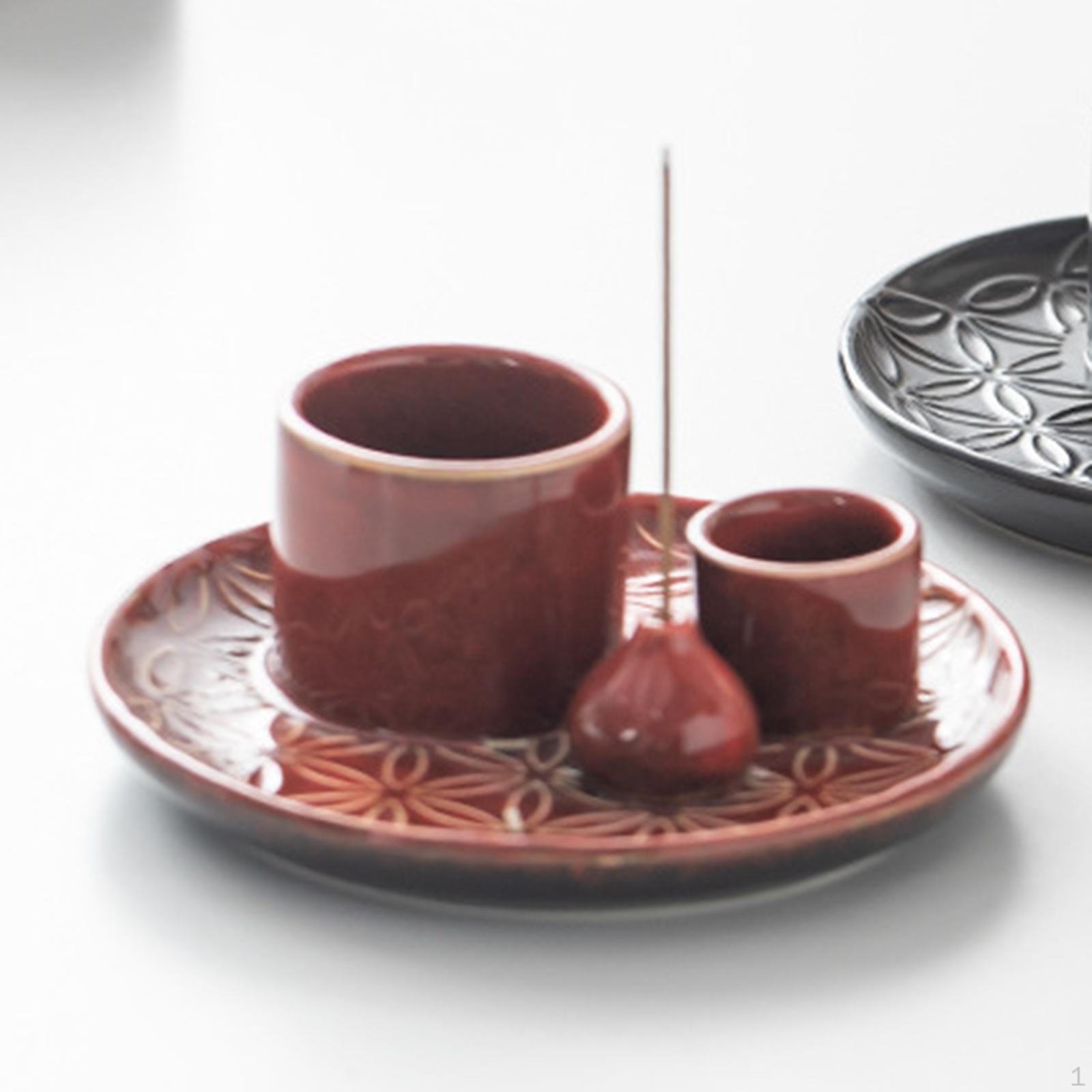 

Подсвечник Горелка Благовонница Предметы интерьера Шалфей для Фермерского дома Камина Йоги Deep Red