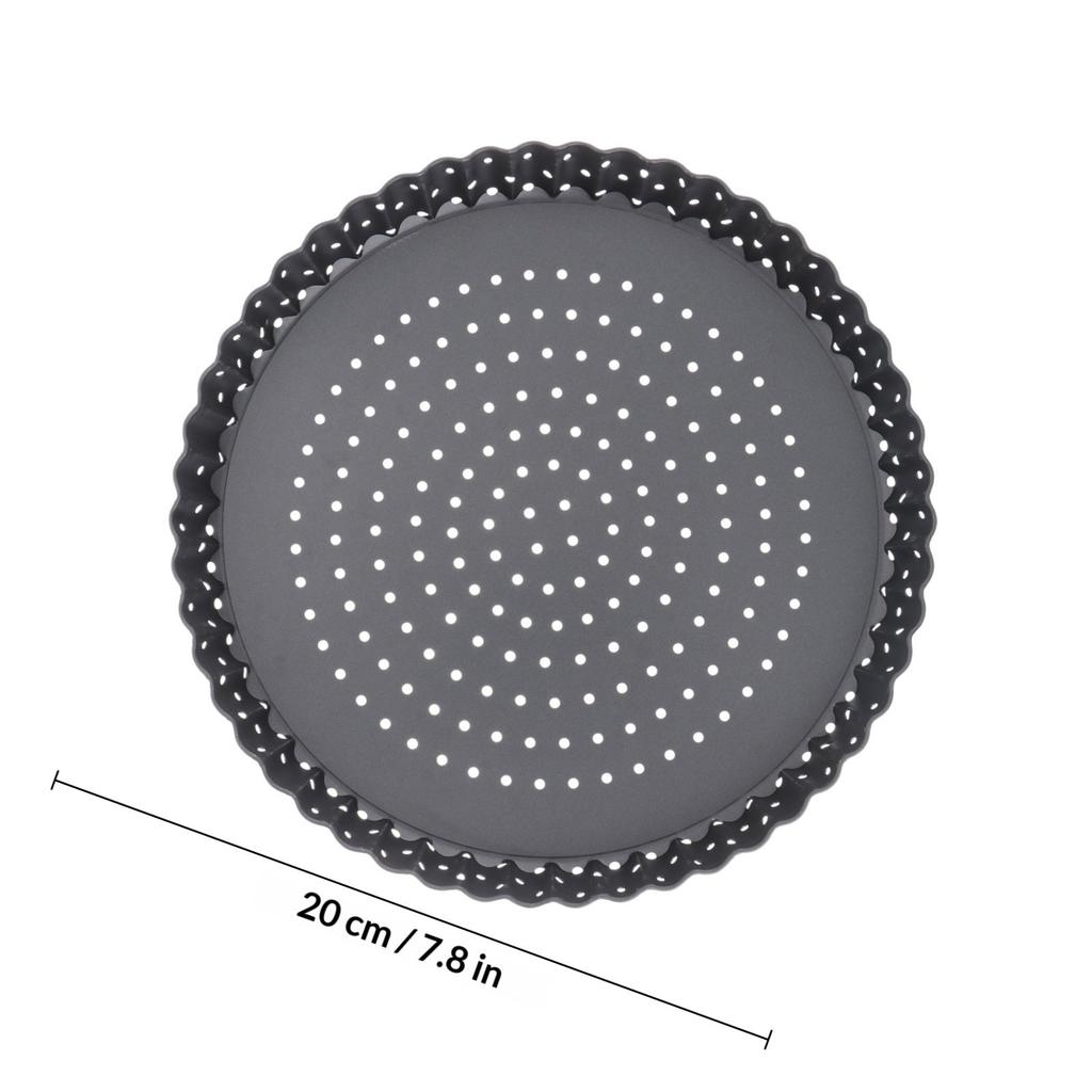 Non-Stick Round Pizza Pan Small 5Inch Removable Bottom Tart Baking Tray Pie Pan Oven Baking Tool Quiche Tool Nonstick Pizza Tray