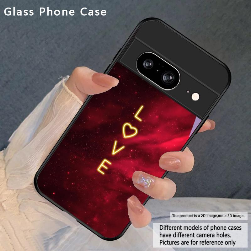 

Brilliant Flame Rose For Google Pixel 10 Pro XL Pixel 9 Pro XL Pixel 8a 7a Pixel 7 Pro Pixel 8 7 9 10 Black Glass Phone Case Google Pixel 10 Pro XL