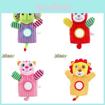 Baby Hand Puppet Plush Toy With Elephant Cat Design For Sensory And Parentchild Interaction