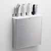 Endo Shoji Commercial TKG Color Knife Rack with Plastic Type Body Lid ABS Made in AHU691 Plate, Large, A, White, 18-8, Resin, Japan,