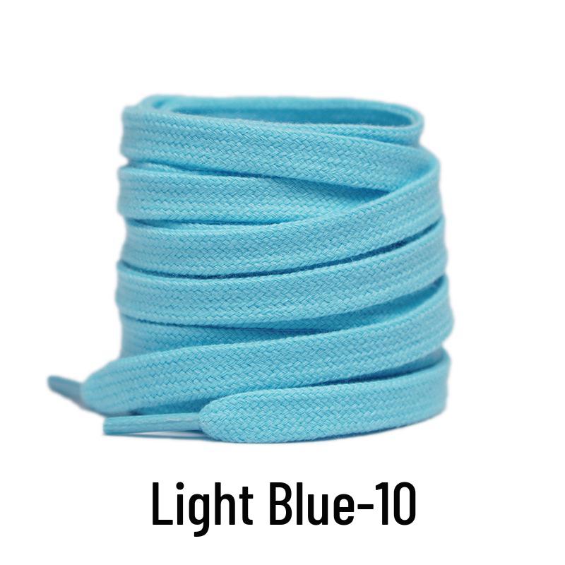 Double-Layer Cotton Shoelaces for Sports, Casual, Skate, and White Shoes