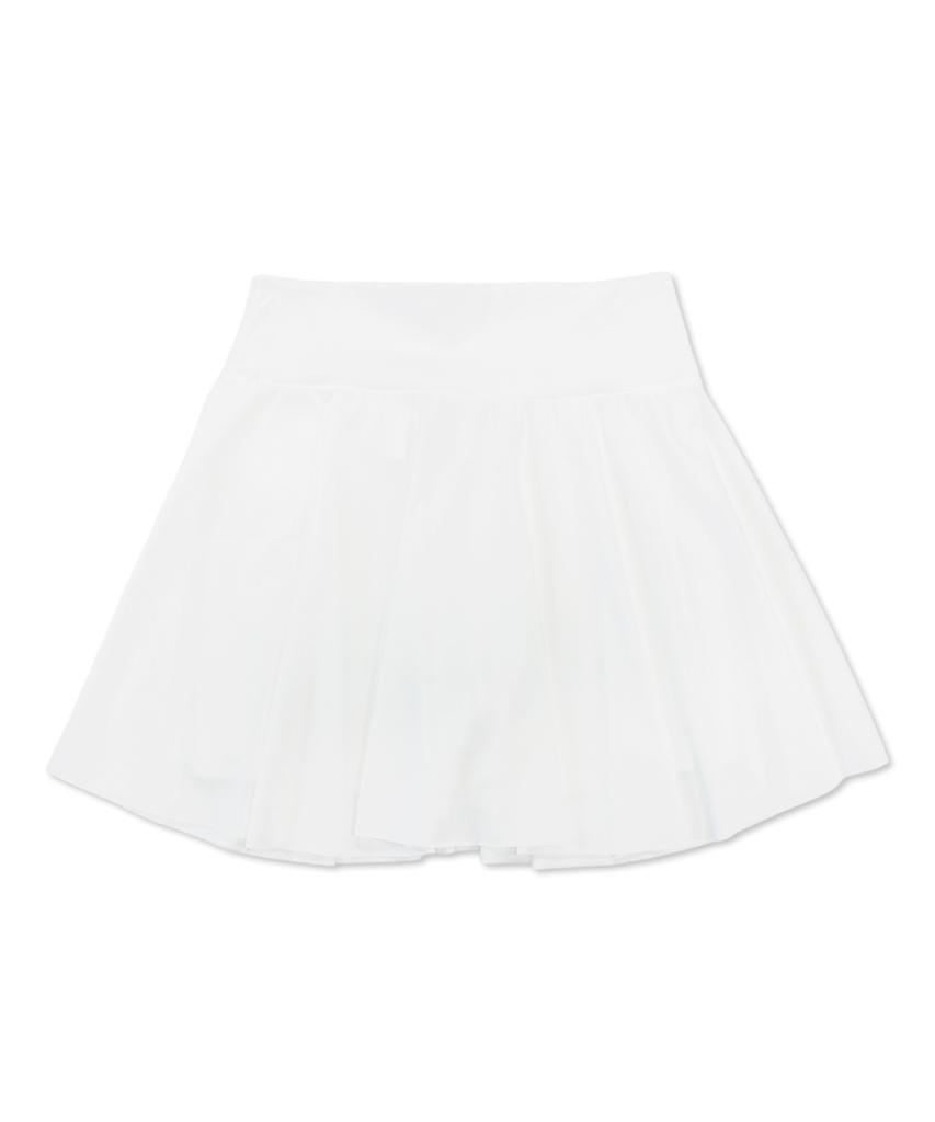 Mongbirdy Golf Cooling Double Layer Flare Skirt (Upf50+) White