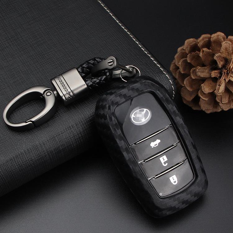Compatible Key Fob Cover for Toyota Camry, Highlander, Corolla, Prado, Land Cruiser, Crown, Levin