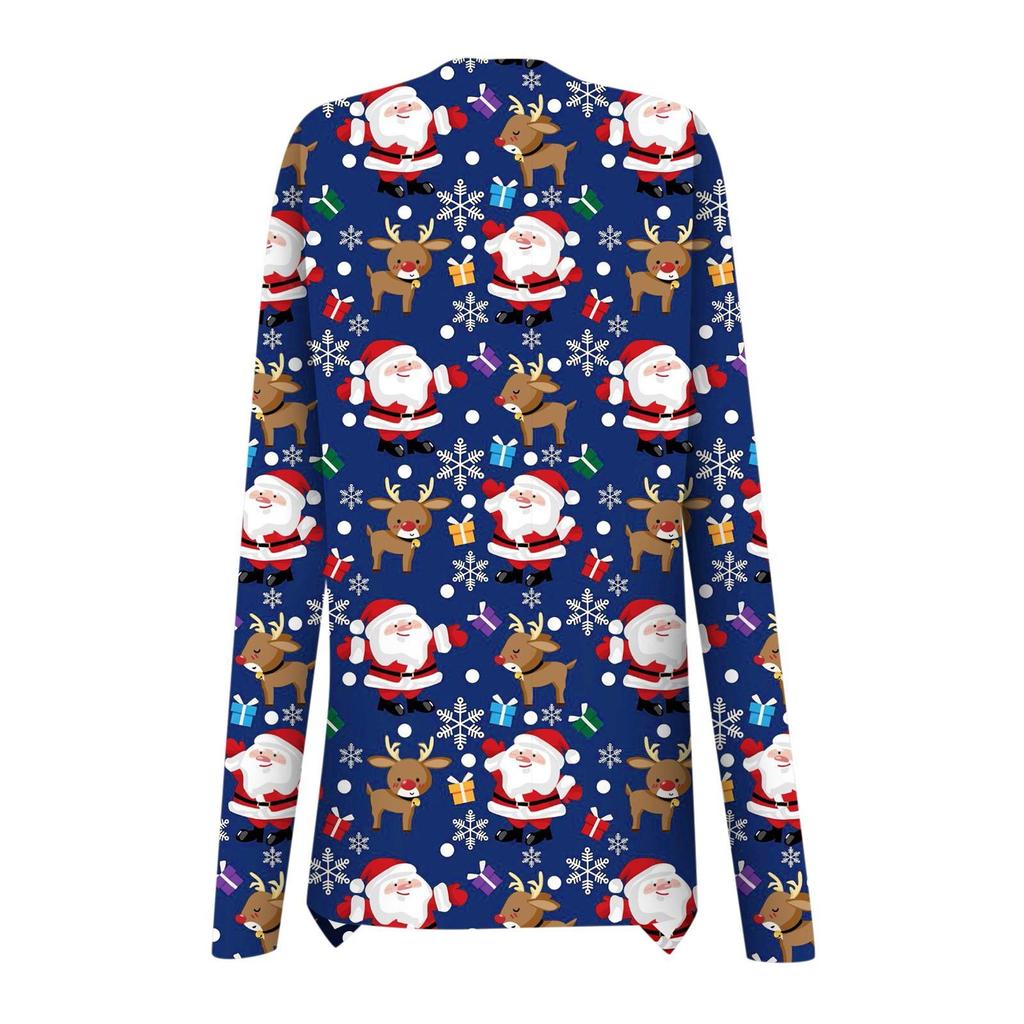 Women's Cardigan Coat,Christmas Cardigan Open Front Long Sleeve Sweater Coat Casual Jacket