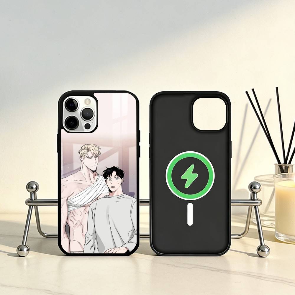 BL Manhwa R-roses And Champagne Phone Case For iPhone17,16,15,14,13,12,11 Plus,Pro Max Magnetic For Magsafe Wireless Charging