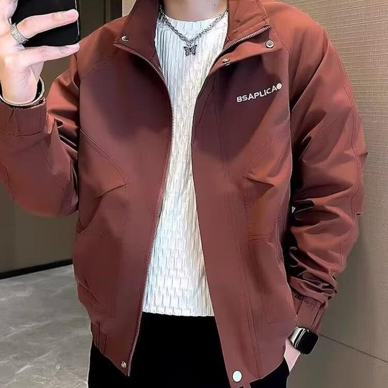 2023 Men s Trendy Embroidered Streetwear Jacket: Stylish Autumn/Winter Casual Top X-Large