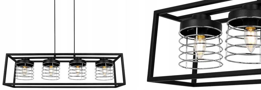 závěsné svítidlo klec elegantní kovové stínidlo