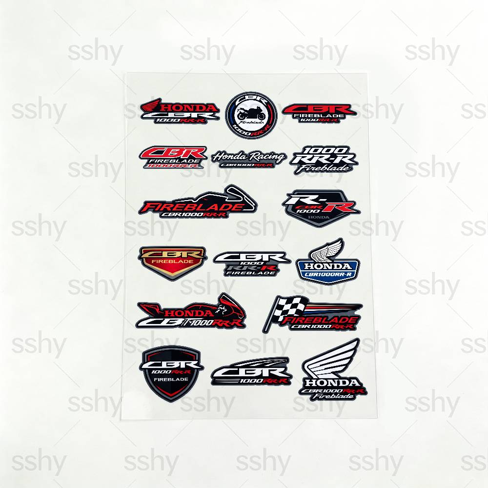 FOR HONDA CBR1000RR-R Reflective motorcycle stickers, 3M safety warning at night in the dark scooter helmets RA4 lcnd9